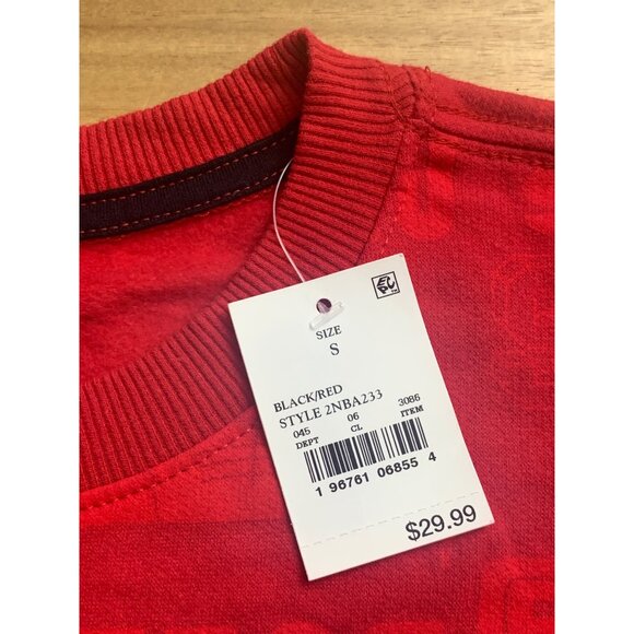 NBA Chicago Bulls Mens Red & Black Crewneck Sweatshirt Size Small - Picture 11 of 15